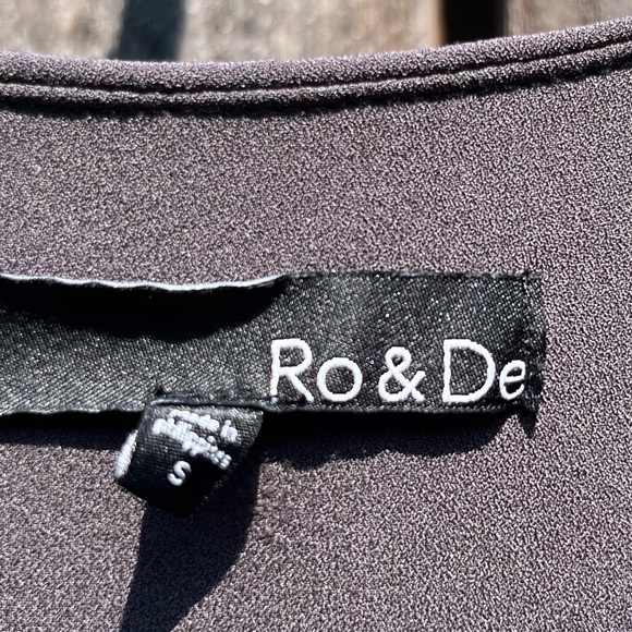 Ro & De V-Neck Contrast Tunic Dress size small - Picture 3 of 17